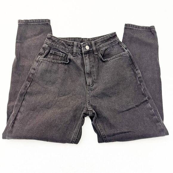 Reclaimed Vintage Charcoal Black Vintage Wash Denim Jeans Size 24 - Picture 4 of 11